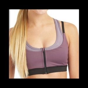 Bcbgmaxazria dark lavender sports bra in small
